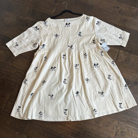 Disney Dresses & Skirts - Adult Disney Mickey and Minnie Mouse  3/4 Sleeve Short Dress.  NWT